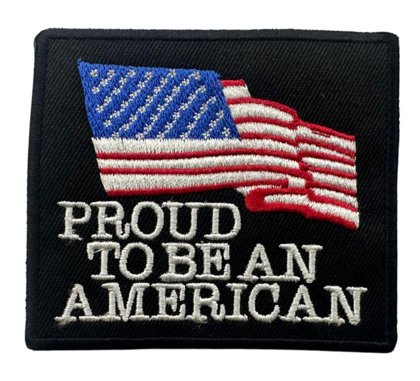 WCEP96 PROUD TO BE AN AMERICAN DESIGN MOTORCYCLE PATCH EMBROIDERY IRON ON PATCH