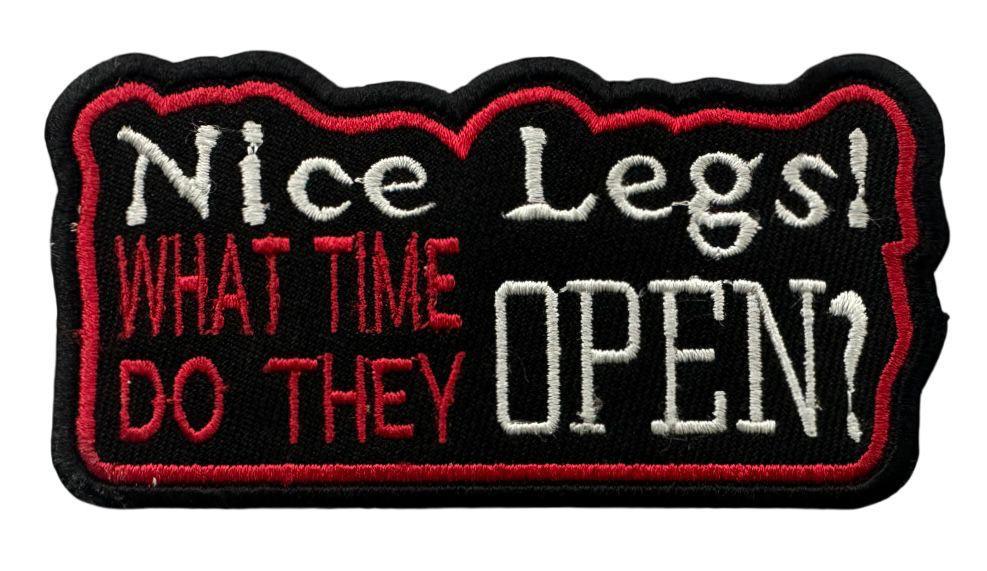 WCEP106 NICE LEGS DESIGN MOTORCYCLE PATCH EMBROIDERY IRON ON PATCH