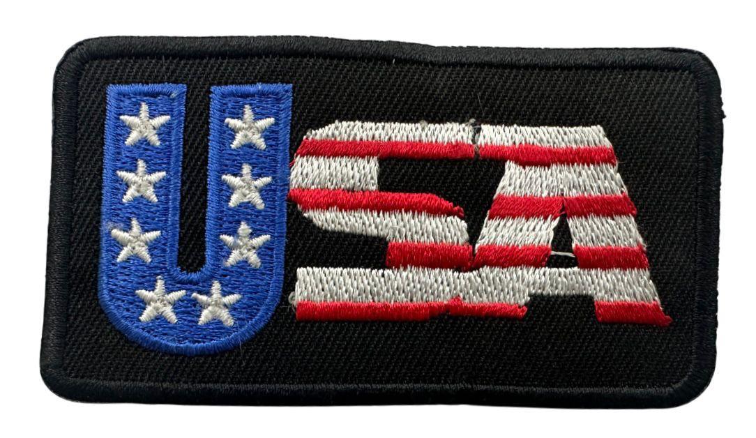 WCEP108 USA FLAG DESIGN MOTORCYCLE PATCH EMBROIDERY IRON ON PATCH