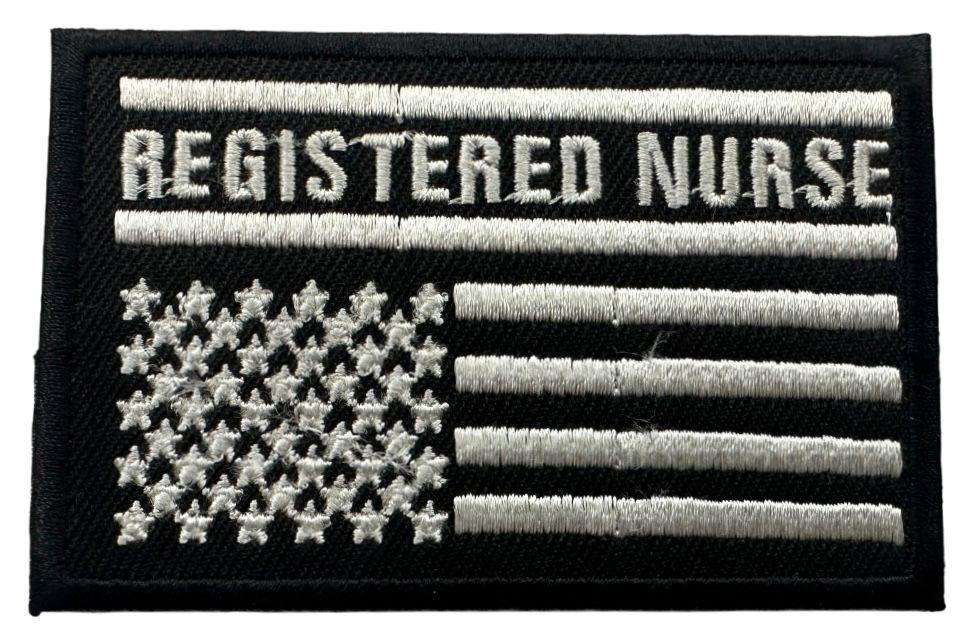 WCEP107 REGISTERED NURSE DESIGN MOTORCYCLE PATCH EMBROIDERY IRON ON PATCH