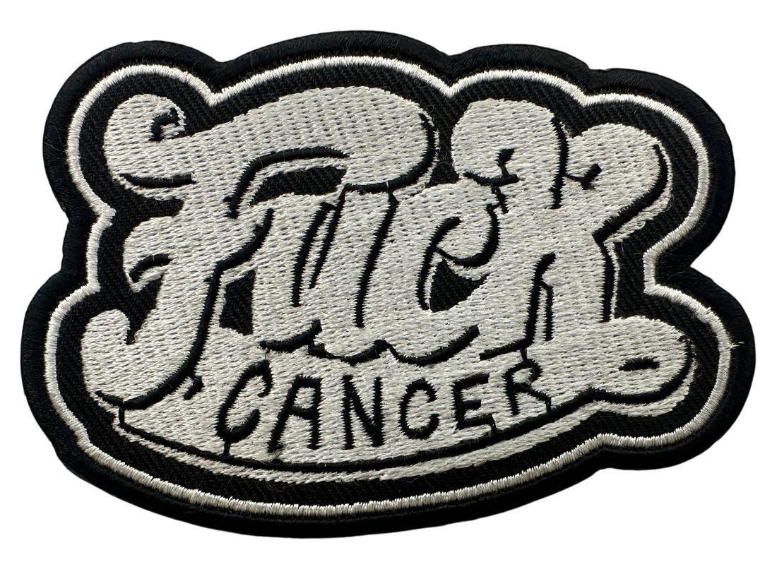 WCEP110 F**K CANCER DESIGN MOTORCYCLE PATCH EMBROIDERY IRON ON PATCH
