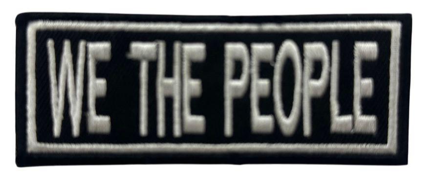 WCEP129 WE THE PEOPLE DESIGN MOTORCYCLE PATCH EMBROIDERY IRON ON PATCH