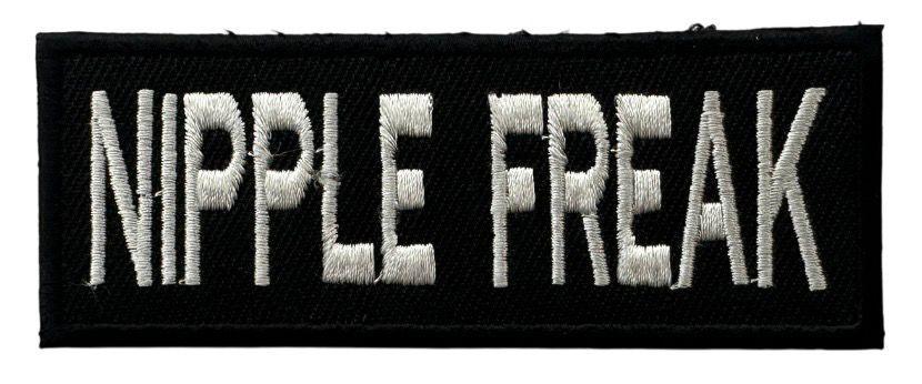 WCEP148 NIPPLE FREAK DESIGN MOTORCYCLE PATCH EMBROIDERY IRON ON PATCH
