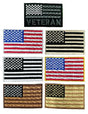 WCEP84 US Flag Embroidery Iron-On Patch – 2.2x3.5" | Multiple Colors - Patches - Front View