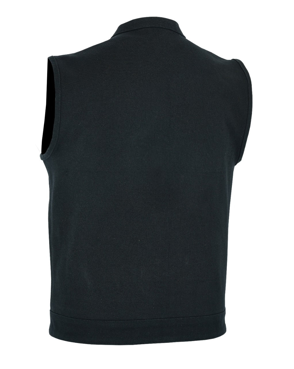 Men's Motorcycle Canvas Vest with Concealed Carry Pockets – Highland V2 - Men Leather Vests - Product View 6