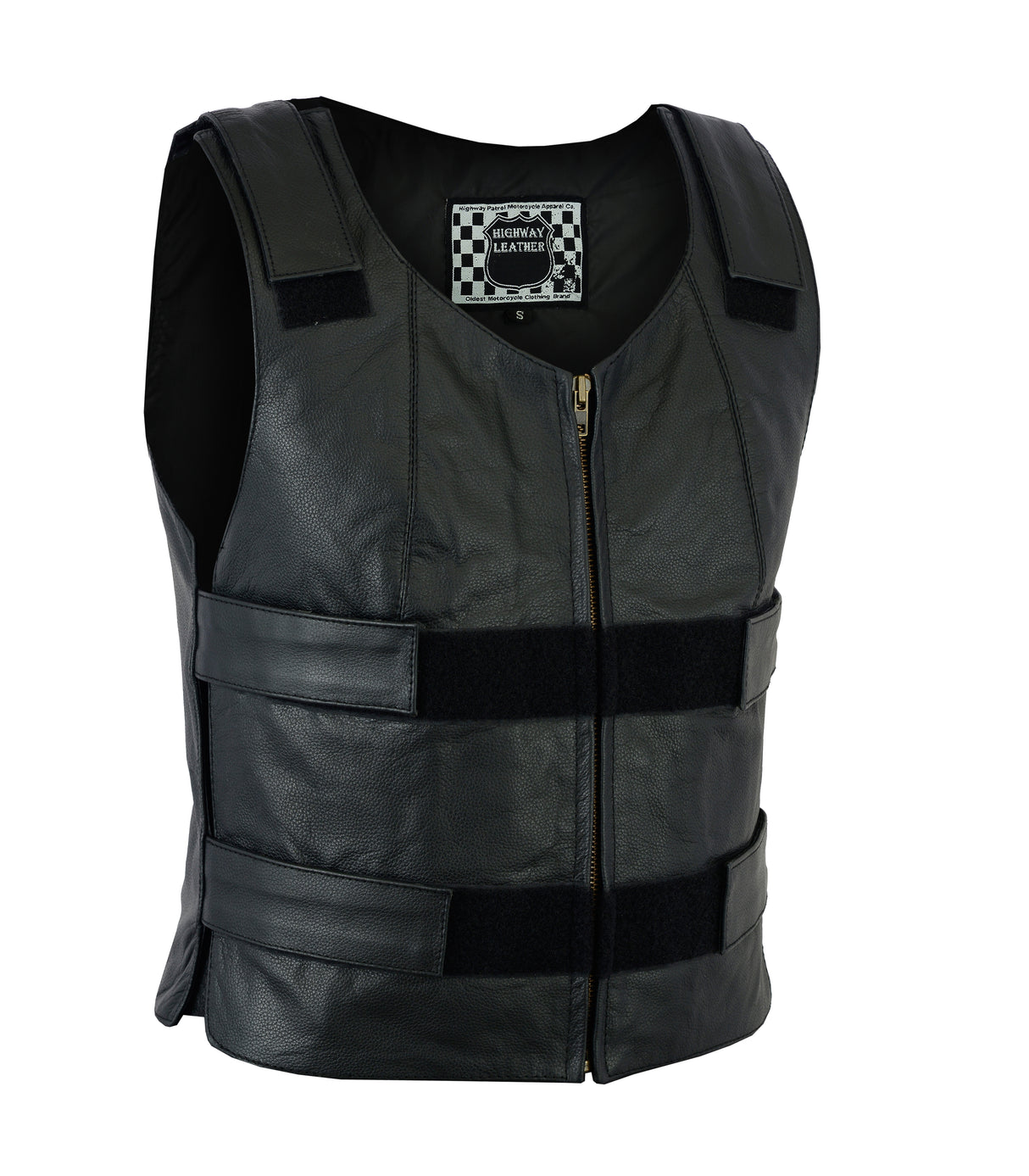 Women's Bullet Proof style Leather Motorcycle Vest bikers Club Tactical Vest Ammo (WCWV54941)