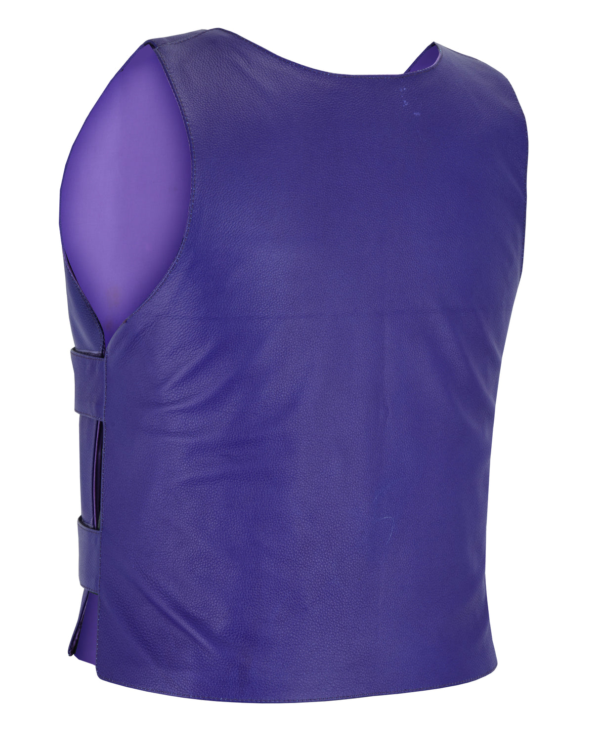 Passionate Purple Women Bullet Proof style Leather Motorcycle Vest-bikers Club